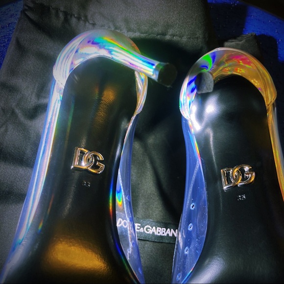 Dolce & Gabbana Cardinale Iridescente pointed-toe Pumps (Actual size 4 !!!!) - Picture 2 of 16
